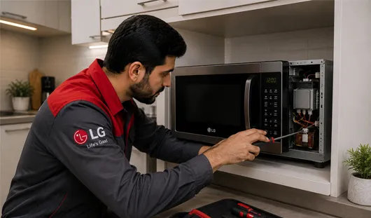 خدمات تخصصی تعمیر برد الکترونیکی و مگنترون مایکروفر و مایکروویو ال‌جی در محل